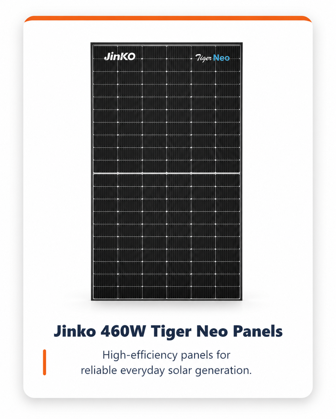 Jinko 460W Tiger Neo solar panel
